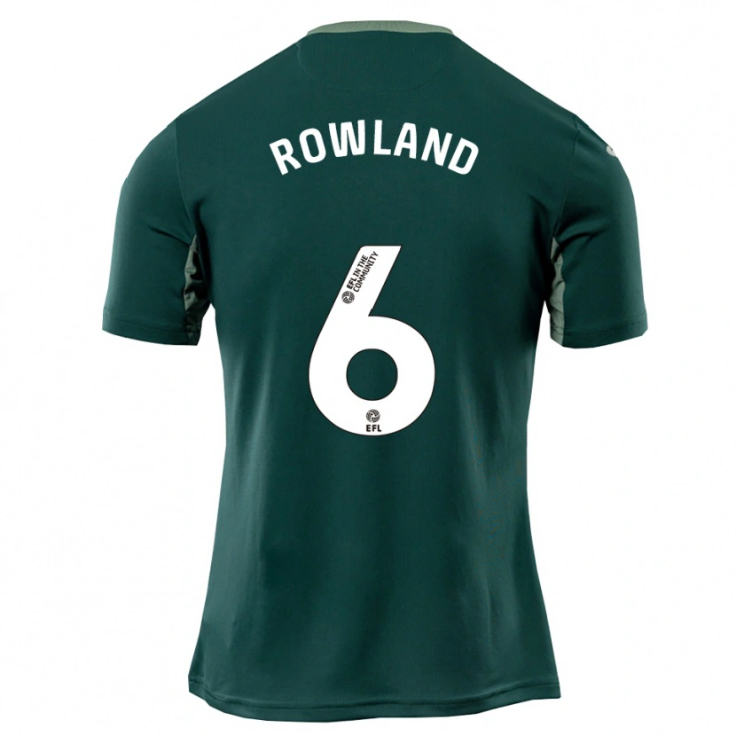 Danxen Kinderen Sonny Rowland #6 Groen Wit Paars Uitshirt Uittenue 2025/26 T-Shirt