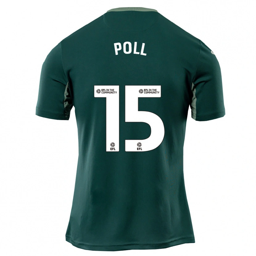 Danxen Kinderen Lucas Poll #15 Groen Wit Paars Uitshirt Uittenue 2025/26 T-Shirt