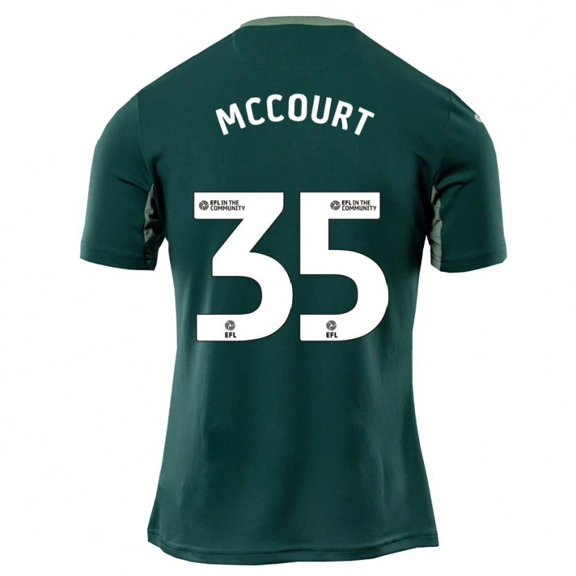 Danxen Kinderen Glenn Mccourt #35 Groen Wit Paars Uitshirt Uittenue 2025/26 T-Shirt