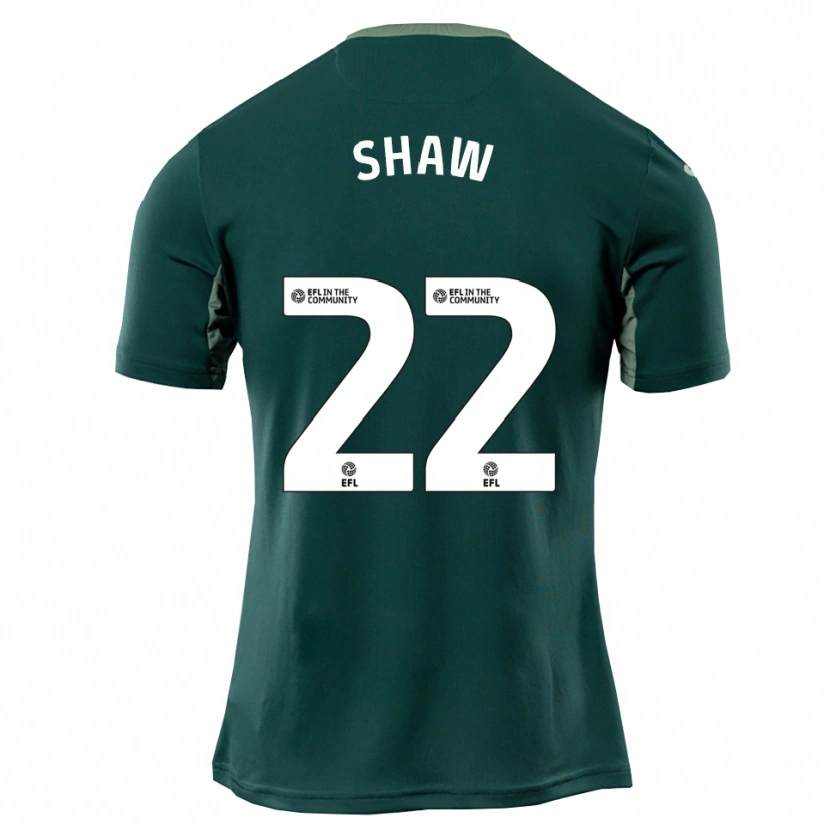 Danxen Kinderen Shannon Shaw #22 Groen Wit Paars Uitshirt Uittenue 2025/26 T-Shirt