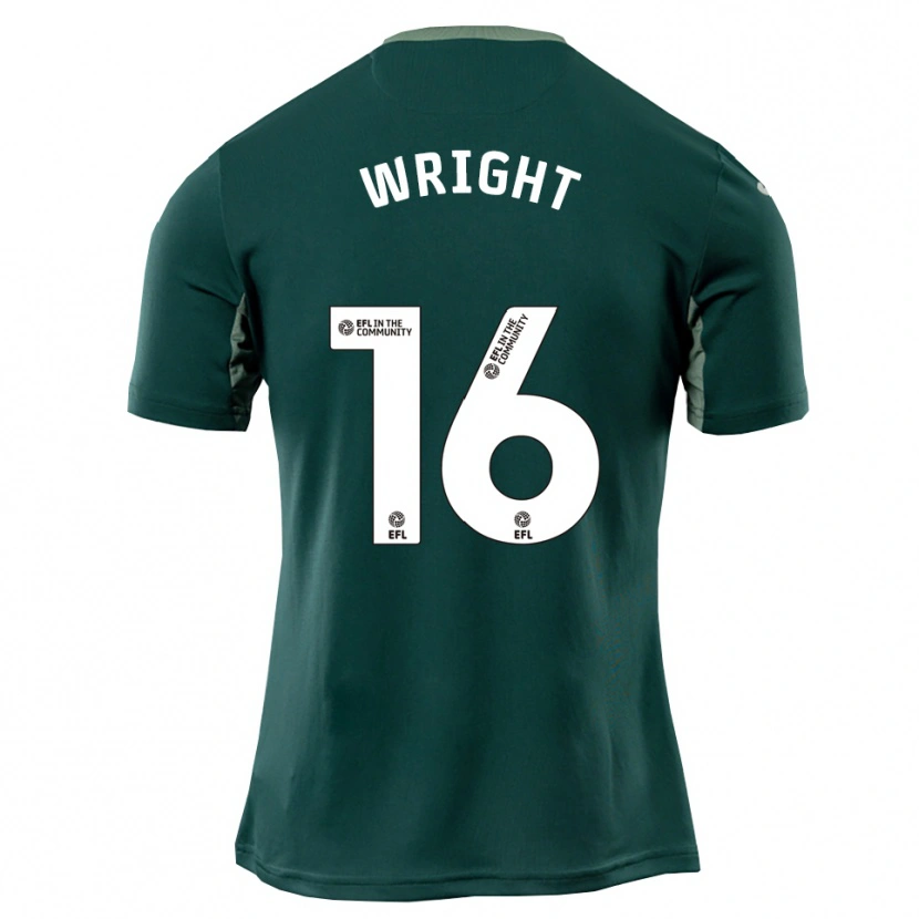 Danxen Kinderen Jacob Wright #16 Groen Wit Paars Uitshirt Uittenue 2025/26 T-Shirt