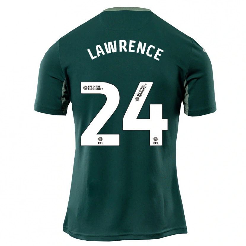 Danxen Kinderen Rachel Lawrence #24 Groen Wit Paars Uitshirt Uittenue 2025/26 T-Shirt