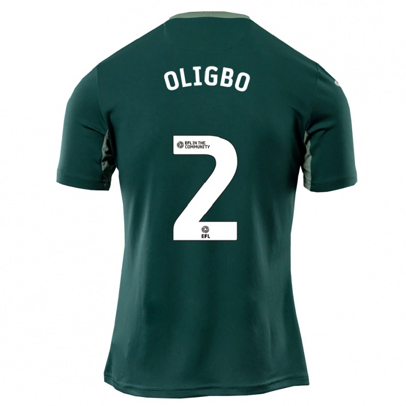 Danxen Kinderen Finlay Oligbo #2 Groen Wit Paars Uitshirt Uittenue 2025/26 T-Shirt