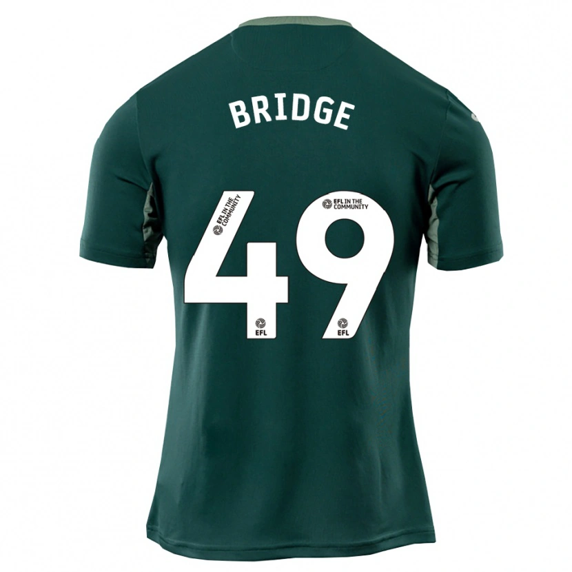 Danxen Kinderen Aj Bridge #49 Groen Wit Paars Uitshirt Uittenue 2025/26 T-Shirt