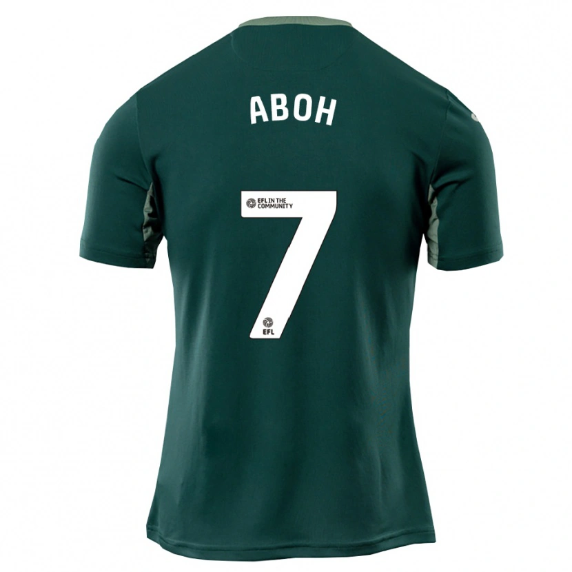 Danxen Kinderen Ken Aboh #7 Groen Wit Paars Uitshirt Uittenue 2025/26 T-Shirt