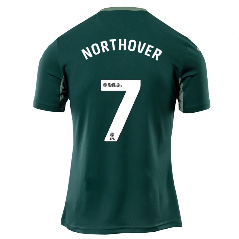 Danxen Kinderen Foden Northover #7 Groen Wit Paars Uitshirt Uittenue 2025/26 T-Shirt