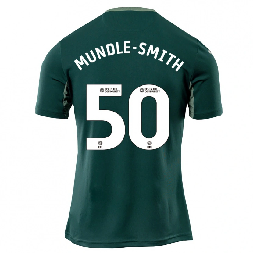 Danxen Kinderen Errol Mundle-Smith #50 Groen Wit Paars Uitshirt Uittenue 2025/26 T-Shirt