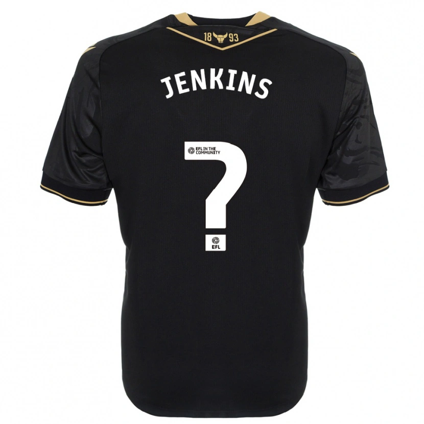 Danxen Kinderen Shaunna Jenkins #0 Zwart Goud Uitshirt Uittenue 2025/26 T-Shirt
