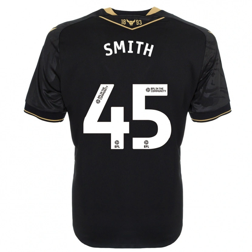 Danxen Kinderen Max Smith #45 Zwart Goud Uitshirt Uittenue 2025/26 T-Shirt