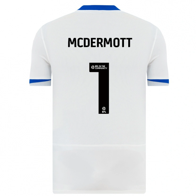 Danxen Kinderen Conal Mcdermott #1 Wit Zwart Uitshirt Uittenue 2025/26 T-Shirt