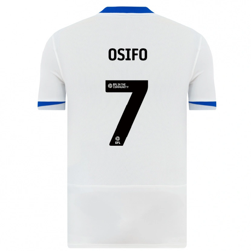 Danxen Kinderen Jermaine Osifo #7 Wit Zwart Uitshirt Uittenue 2025/26 T-Shirt
