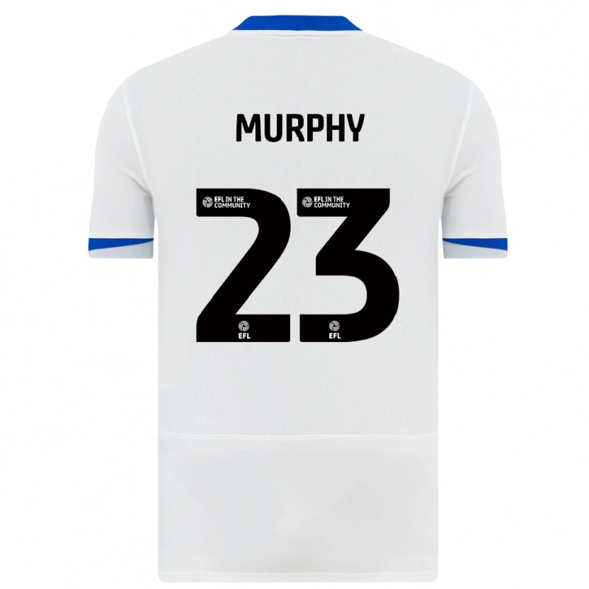 Danxen Kinderen Josh Murphy #23 Wit Zwart Uitshirt Uittenue 2025/26 T-Shirt