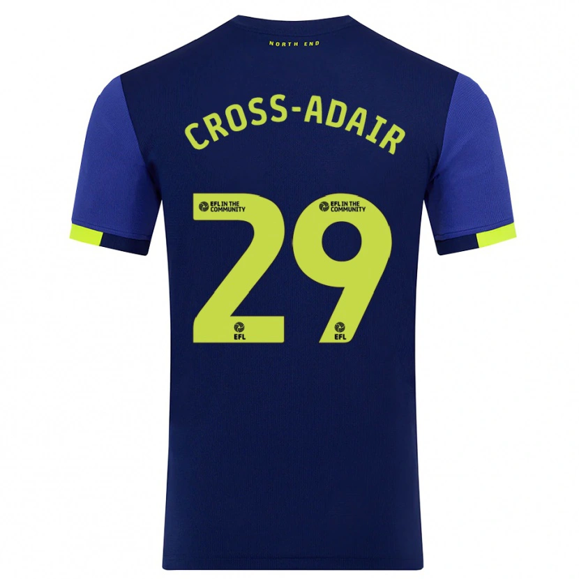 Danxen Kinderen Finlay Cross-Adair #29 Marine Geel Uitshirt Uittenue 2025/26 T-Shirt