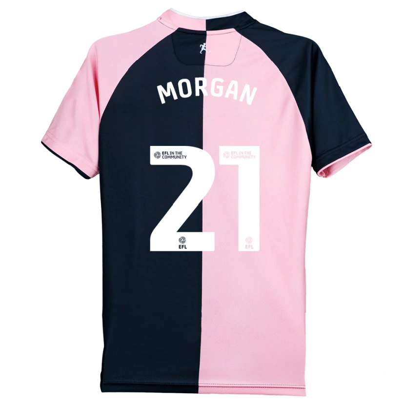 Danxen Kinderen Kieran Morgan #21 Roze Zwart Uitshirt Uittenue 2025/26 T-Shirt