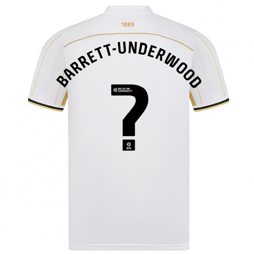 Danxen Kinderen Keehan Barret-Underwood #0 Wit Goud Uitshirt Uittenue 2025/26 T-Shirt