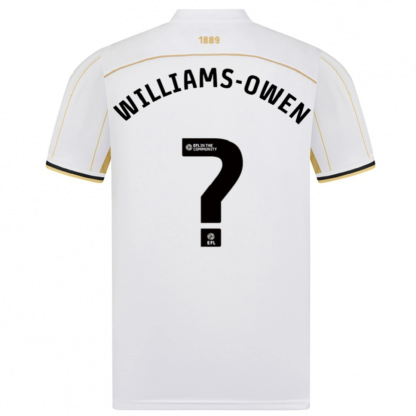 Danxen Kinderen Brooke Williams-Owen #0 Wit Goud Uitshirt Uittenue 2025/26 T-Shirt