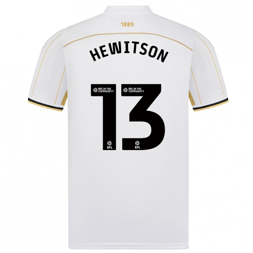 Danxen Kinderen Coby Hewitson #13 Wit Goud Uitshirt Uittenue 2025/26 T-Shirt