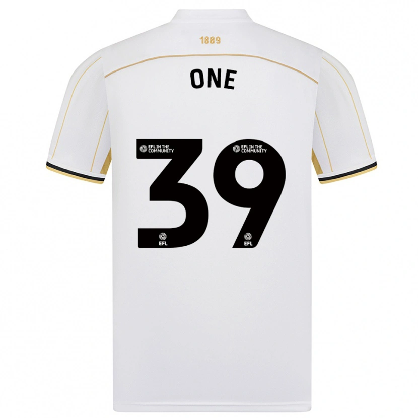 Danxen Kinderen Ryan Oné #39 Wit Goud Uitshirt Uittenue 2025/26 T-Shirt