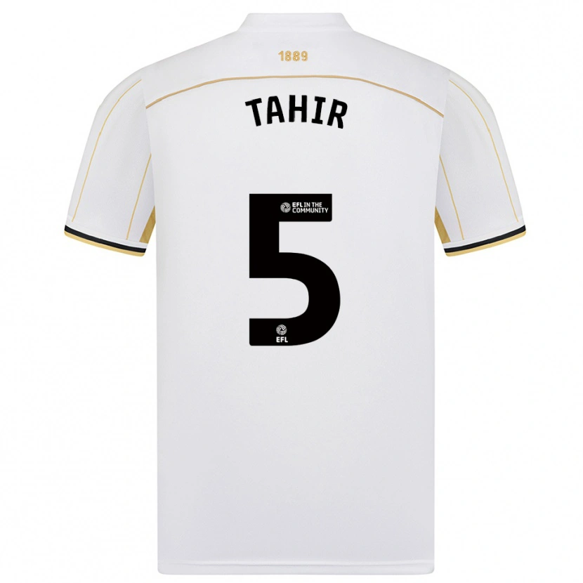 Danxen Kinderen Zain Tahir #5 Wit Goud Uitshirt Uittenue 2025/26 T-Shirt