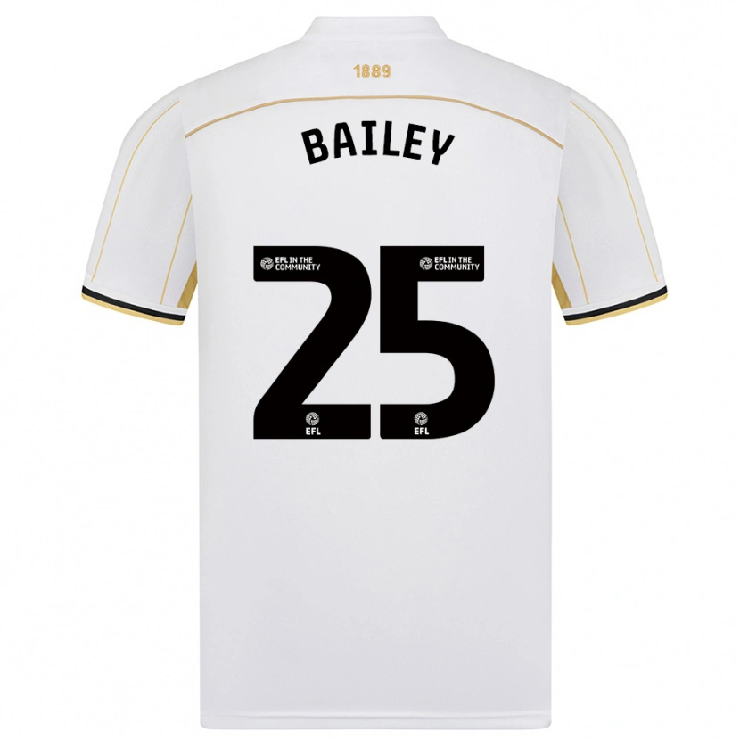Danxen Kinderen Jade Bailey #25 Wit Goud Uitshirt Uittenue 2025/26 T-Shirt