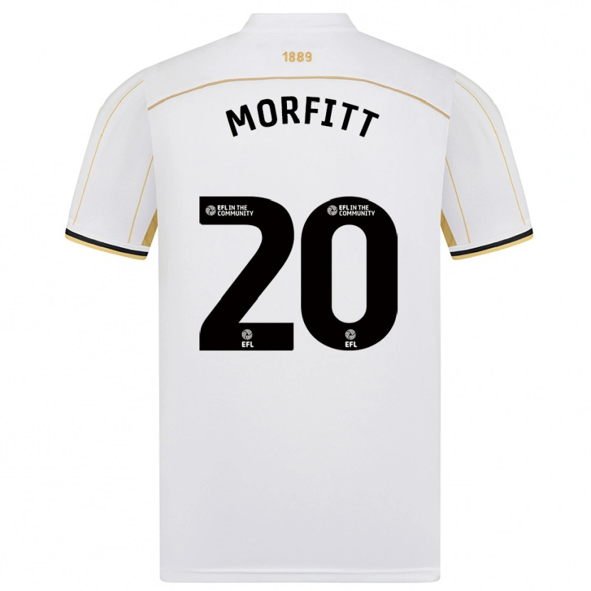 Danxen Kinderen Izzy Morfitt #20 Wit Goud Uitshirt Uittenue 2025/26 T-Shirt