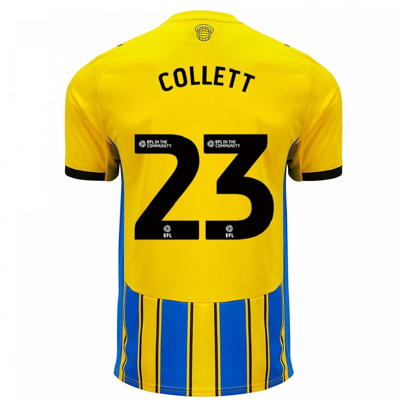 Danxen Kinderen Megan Collett #23 Blauw Geel Uitshirt Uittenue 2025/26 T-Shirt
