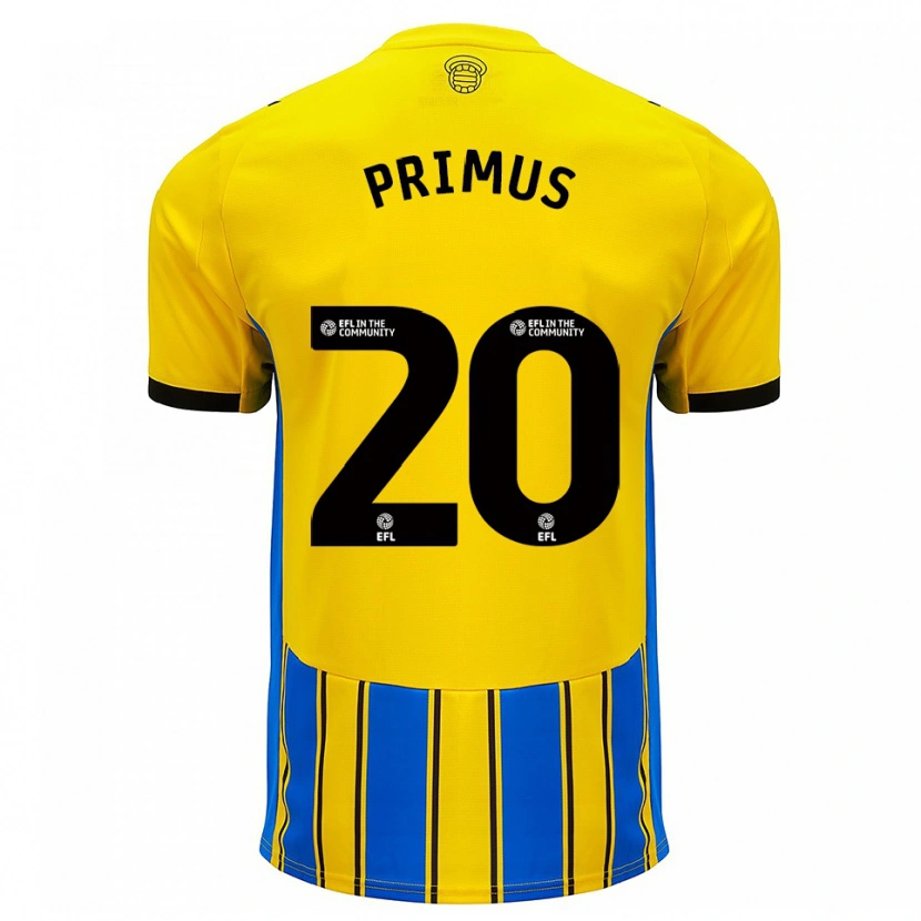 Danxen Kinderen Atlanta Primus #20 Blauw Geel Uitshirt Uittenue 2025/26 T-Shirt