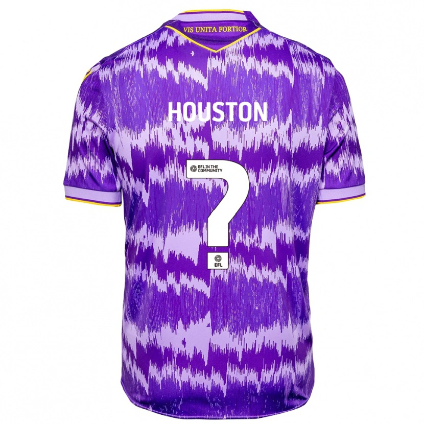 Danxen Kinderen Ben Houston #0 Paars Geel Uitshirt Uittenue 2025/26 T-Shirt
