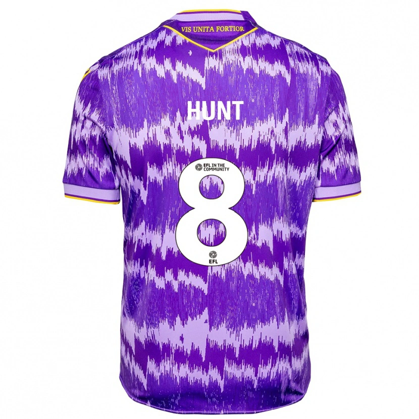 Danxen Kinderen Abby Hunt #8 Paars Geel Uitshirt Uittenue 2025/26 T-Shirt