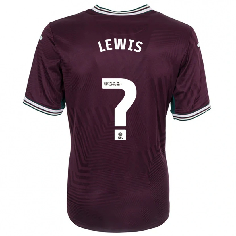 Danxen Kinderen Bobby Lewis #0 Roest Rood Wit Uitshirt Uittenue 2025/26 T-Shirt