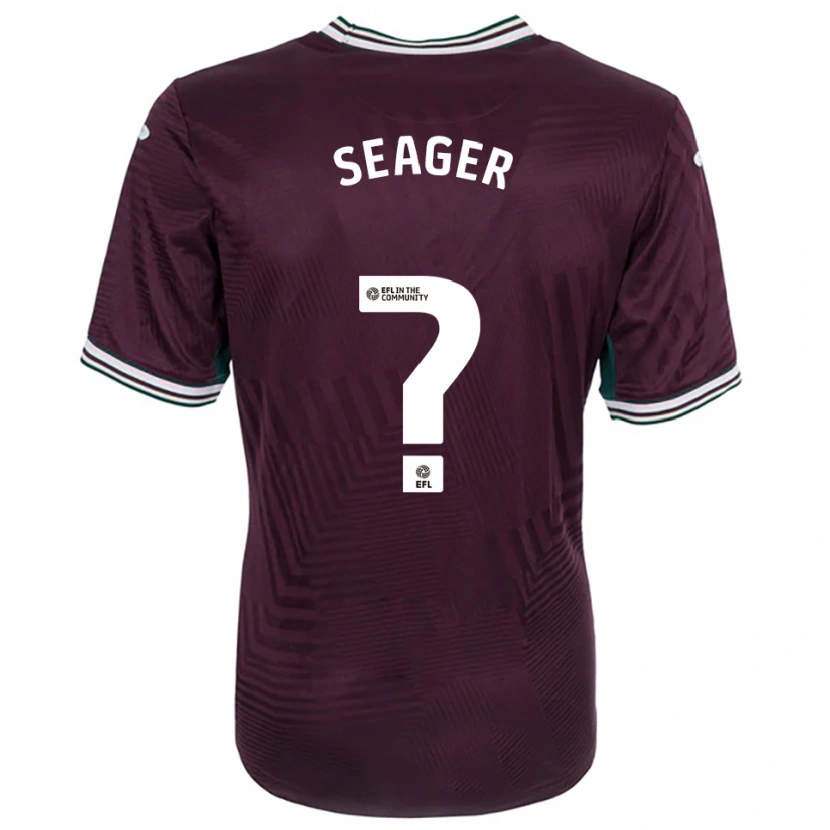 Danxen Kinderen Sam Seager #0 Roest Rood Wit Uitshirt Uittenue 2025/26 T-Shirt