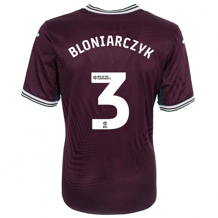 Danxen Kinderen Kaven Bloniarczyk #3 Roest Rood Wit Uitshirt Uittenue 2025/26 T-Shirt