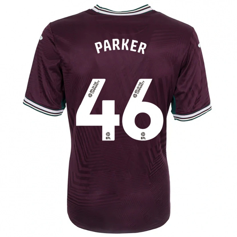 Danxen Kinderen Arthur Parker #46 Roest Rood Wit Uitshirt Uittenue 2025/26 T-Shirt