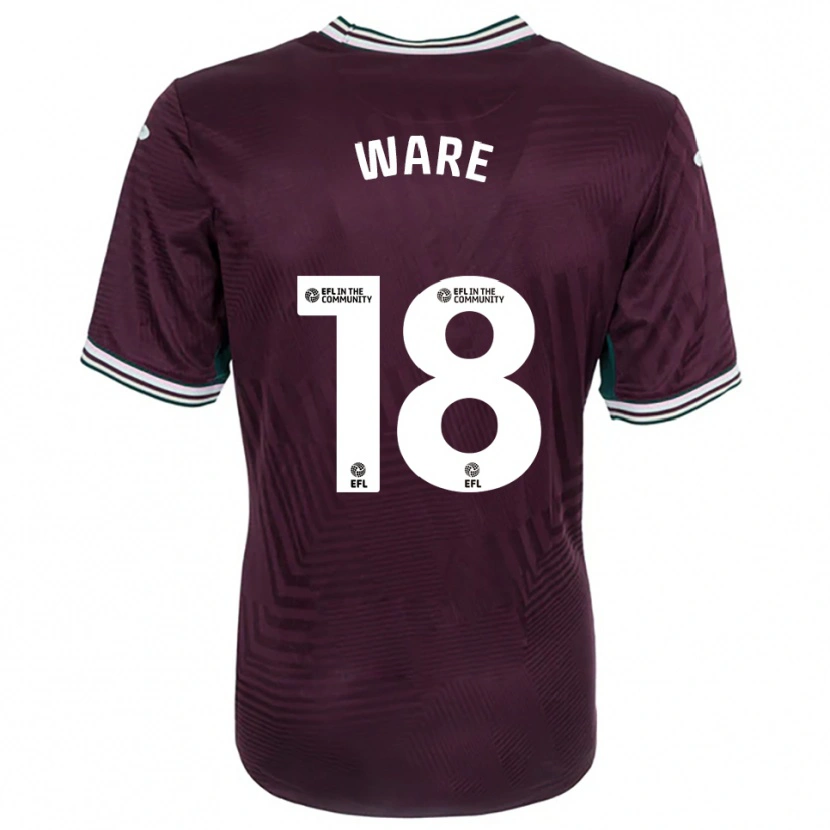 Danxen Kinderen Phoebe Ware #18 Roest Rood Wit Uitshirt Uittenue 2025/26 T-Shirt