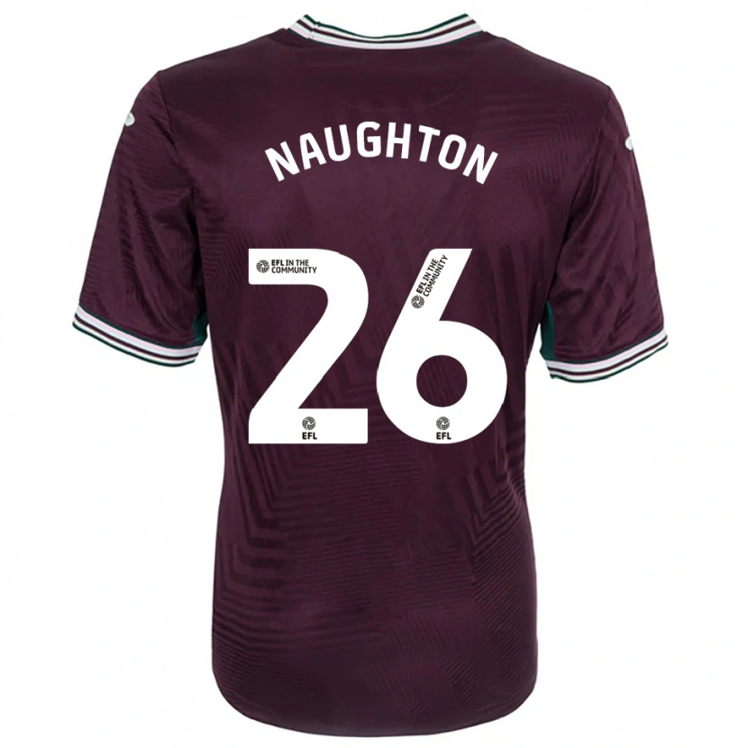 Danxen Kinderen Kyle Naughton #26 Roest Rood Wit Uitshirt Uittenue 2025/26 T-Shirt