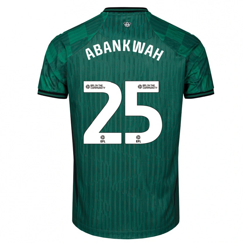 Danxen Kinderen James Abankwah #25 Groen Zwart Uitshirt Uittenue 2025/26 T-Shirt