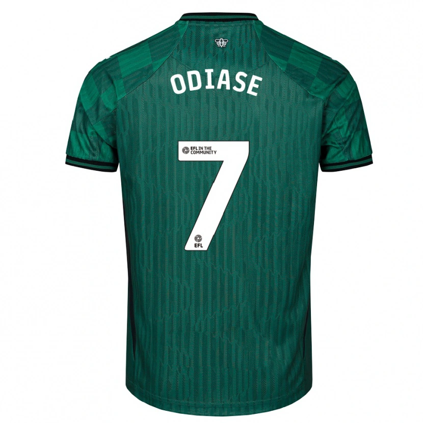 Danxen Kinderen Kash Odiase #7 Groen Zwart Uitshirt Uittenue 2025/26 T-Shirt