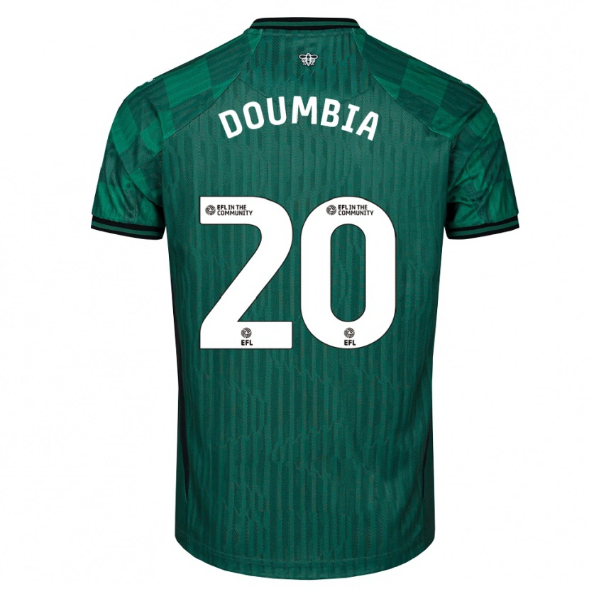 Danxen Kinderen Mamadou Doumbia #20 Groen Zwart Uitshirt Uittenue 2025/26 T-Shirt