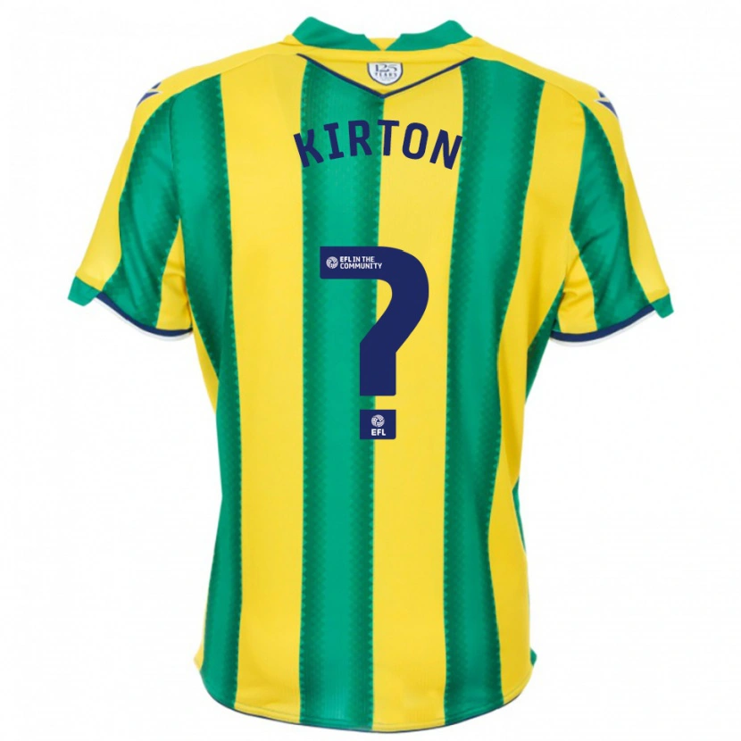 Danxen Kinderen Archie Kirton #0 Geel Groen Uitshirt Uittenue 2025/26 T-Shirt