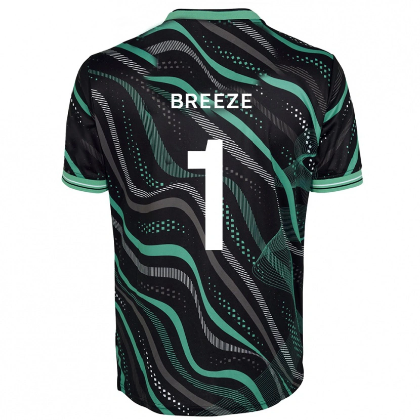 Danxen Kinderen Gabriel Breeze #1 Zwart Groen Uitshirt Uittenue 2025/26 T-Shirt