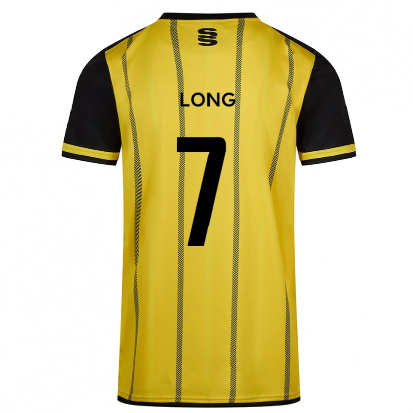 Danxen Kinderen Rhys Long #7 Geel Zwart Uitshirt Uittenue 2025/26 T-Shirt