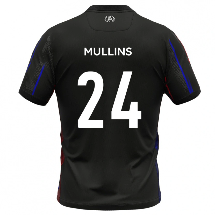 Danxen Kinderen Maxwell Mullins #24 Zwart Rood Uitshirt Uittenue 2025/26 T-Shirt