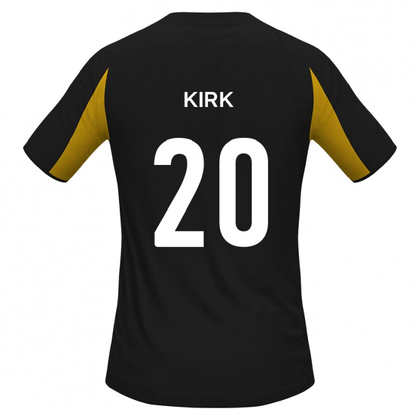 Danxen Kinderen Charlie Kirk #20 Zwart Geel Uitshirt Uittenue 2025/26 T-Shirt