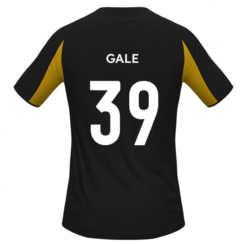 Danxen Kinderen James Gale #39 Zwart Geel Uitshirt Uittenue 2025/26 T-Shirt