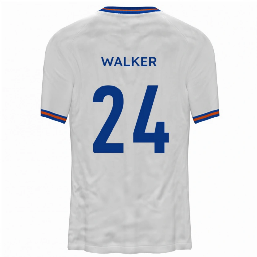 Danxen Kinderen Lewis Walker #24 Wit Blauw Uitshirt Uittenue 2025/26 T-Shirt