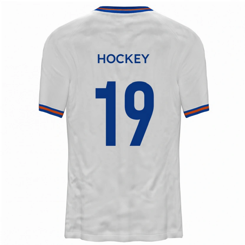 Danxen Kinderen Freddie Hockey #19 Wit Blauw Uitshirt Uittenue 2025/26 T-Shirt
