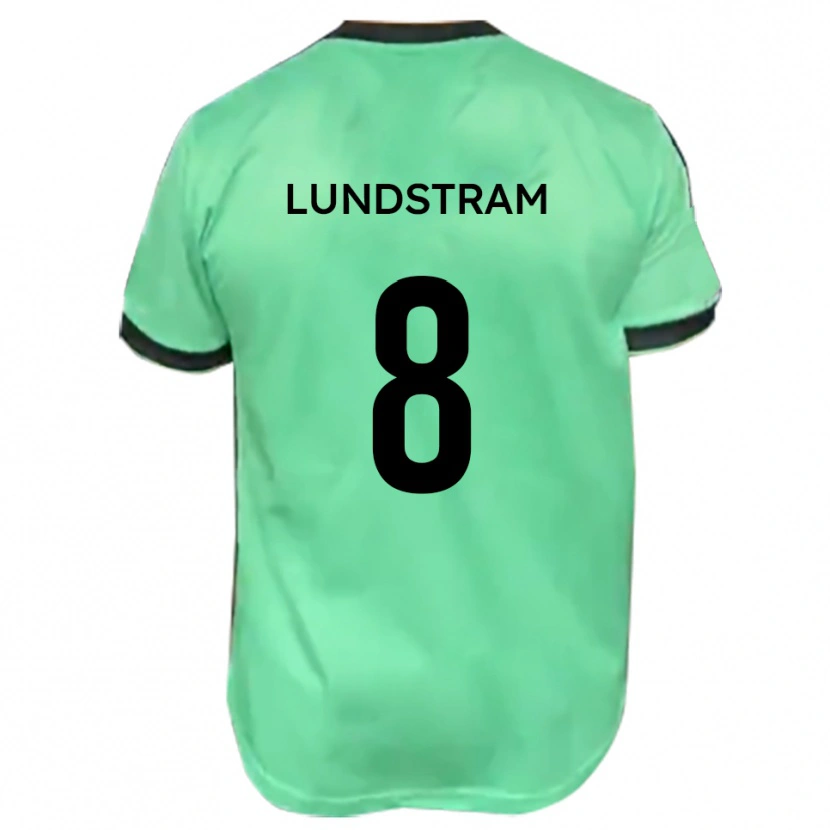 Danxen Kinderen Josh Lundstram #8 Turkoois Zwart Uitshirt Uittenue 2025/26 T-Shirt