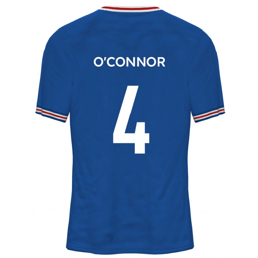 Danxen Kinderen Darragh O'connor #4 Dodger Blue Uitshirt Uittenue 2025/26 T-Shirt