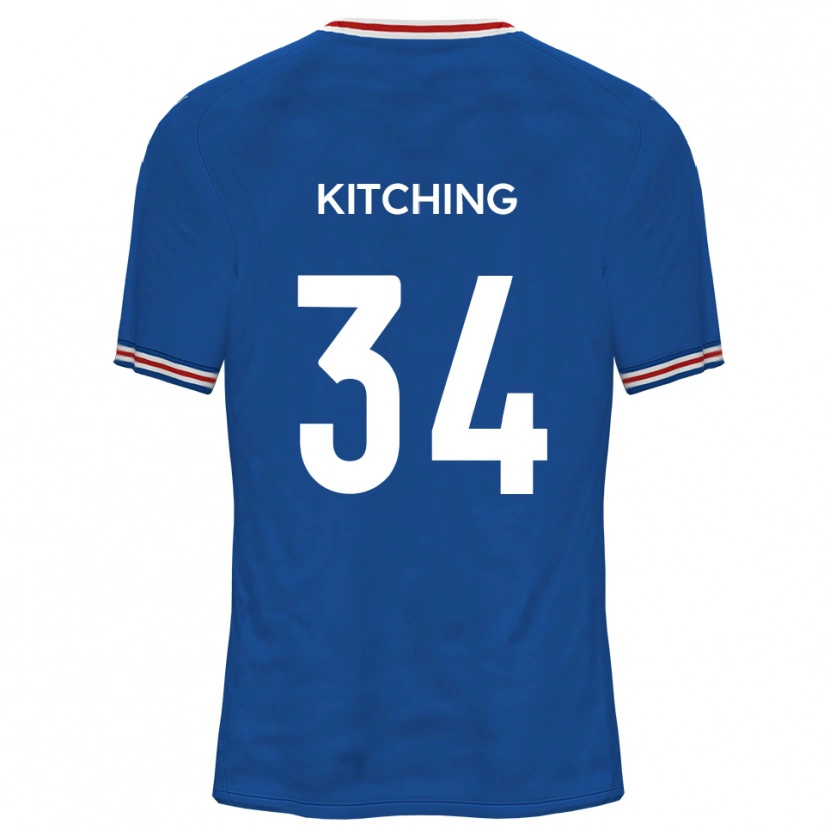 Danxen Kinderen Mark Kitching #34 Dodger Blue Uitshirt Uittenue 2025/26 T-Shirt