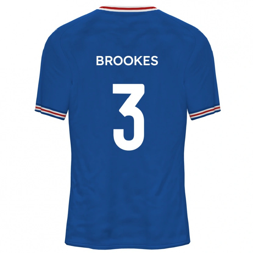 Danxen Kinderen Ben Brookes #3 Dodger Blue Uitshirt Uittenue 2025/26 T-Shirt